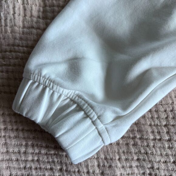 Old Navy Active Dynamic Fleece Half-Zip Sweatshirt Women Medium White Workout - Picture 7 of 14